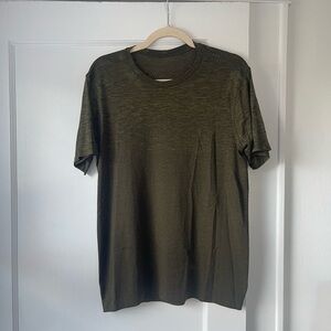 Olive Green Vent Tech Short-Sleeve Shirt